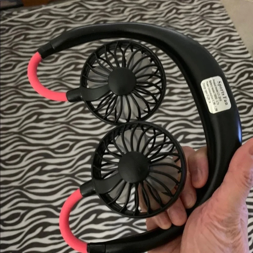 Rechargeable USB Neckband Cooling Fan